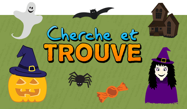 Jeux Sam Amuse Jeu gratuit Cherche et trouve pour apprendre les mots de l'Halloween en français